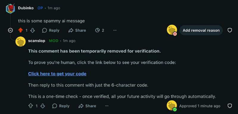 Captcha verification
